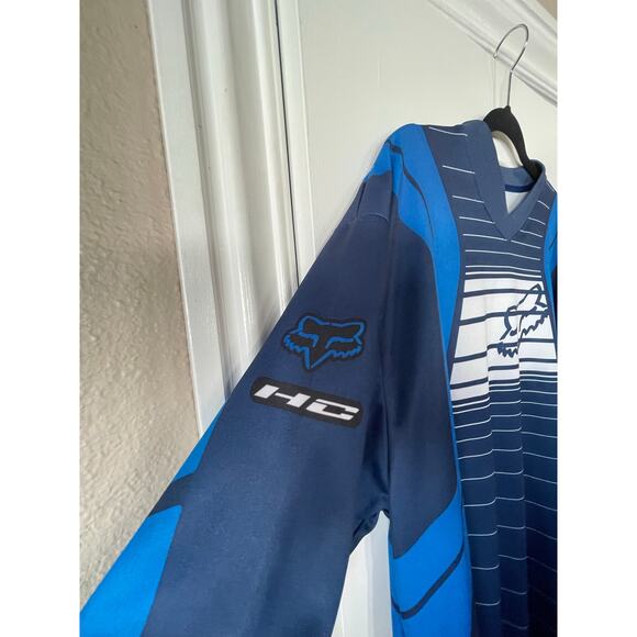 Fox Racing Long Sleeve Shirt Blue 100% Polyester Mens Size XXL - Picture 4 of 10